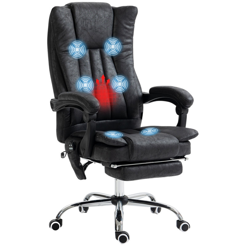 Vinsetto Microfiber Office Chair, Black
