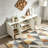 62.9'' Wide Modern White Sideboard Buffet Cabinet