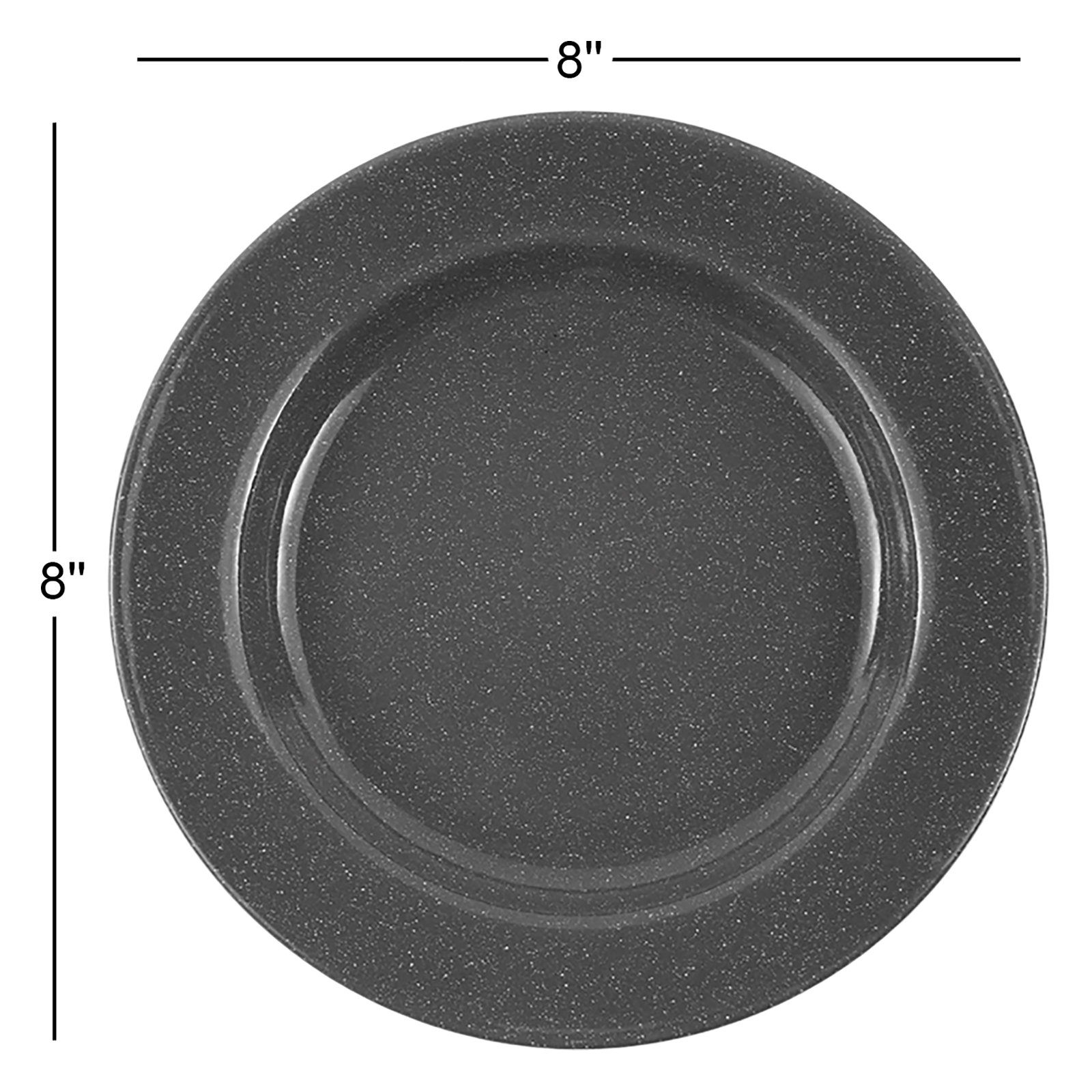 Stinson 8" Salad Plate, Gray
