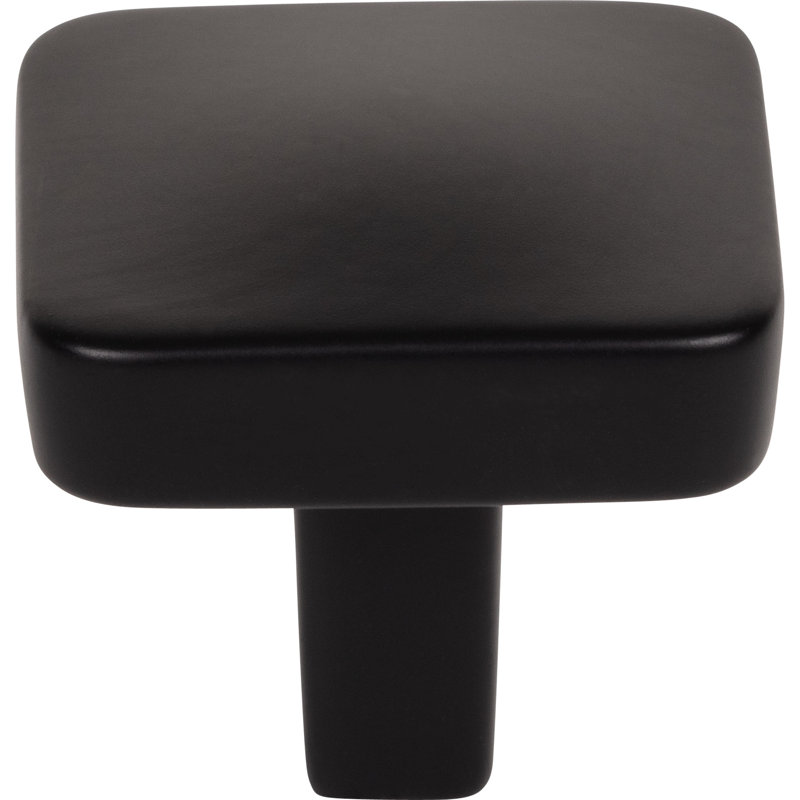 Whitlock Square Knob, Matte Black