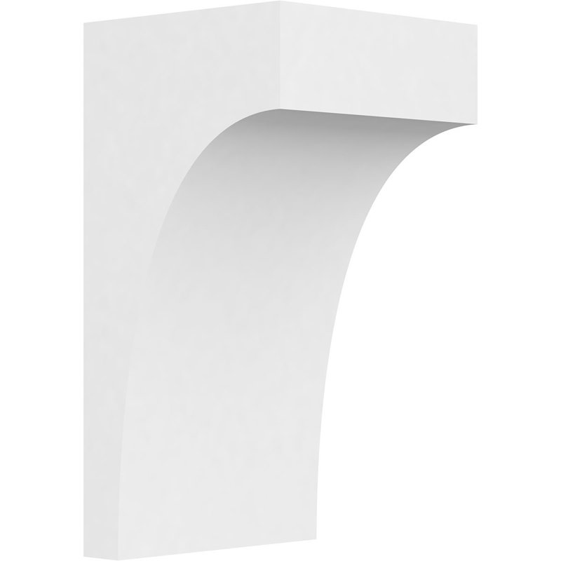 Corbeau standard en PVC de qualité architecturale Stockport, H 10 po x l 5 po x P 5 po