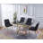 Glass Top Metal Base Dining Table-1735962148