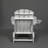 HDPE Folding Adirondack Chair With Dual Cup Holder-1548822708
