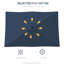Parasol de table rectangulaire bleu 6,5 pi x 10 pi, parasol de table d'extérieur avec manivelle, inclinaison réglable et protection simple 50+