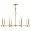 Noah 8-Light Chandelier in Gold Armory by Breegan Jane