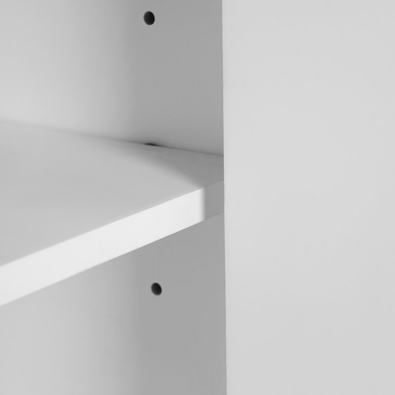 Meuble-lavabo simple 24 po avec plateau en céramique Ellen, Blanc