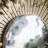 Iron Frame Vertical Round Decorative Mirror