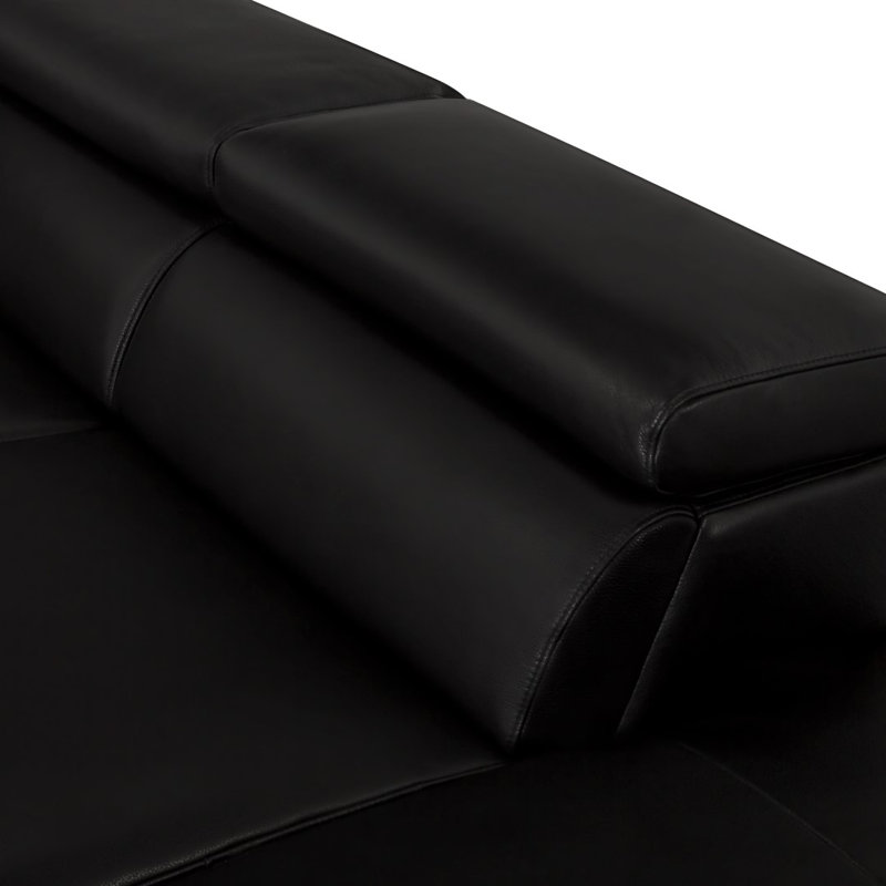 Canapé modulaire réversible Jessie, Face à la gauche, Black