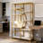 Metal Frame Hudock with open storage-209844520