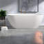 Baignoires et bains tourbillons Safe, baignoire de trempage moderne en résine de 59 pouces