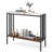 36" Console Table With Sintered Stone Tabletop & Open Shelf For Living Room