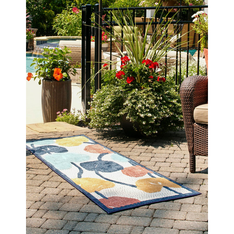 Tapis intérieur / extérieur Mashpee, Tapis de couloir 2 pi x 10 pi