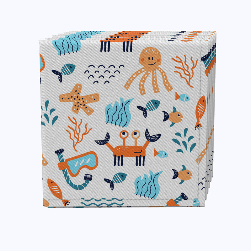 Cotton Twill Animals/Nature Square Napkin