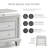 Anson 3-Drawer Nightstand With Led Light