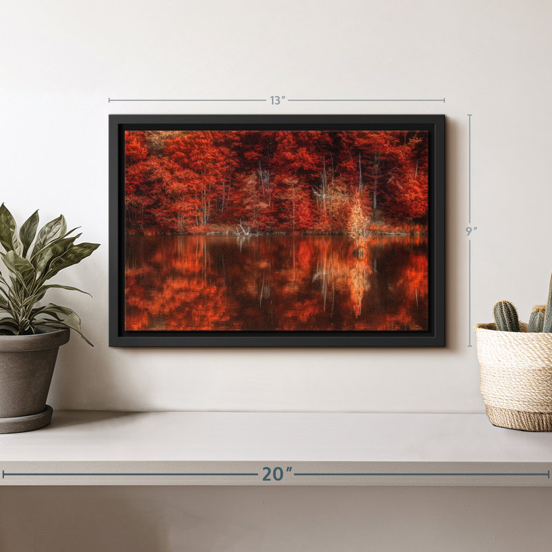 «Reflection of Autumn Wall Art», H 9 po x l 13 po
