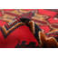 Tapis rouge Teimani 3 pi 6 po x 6 pi 8 po