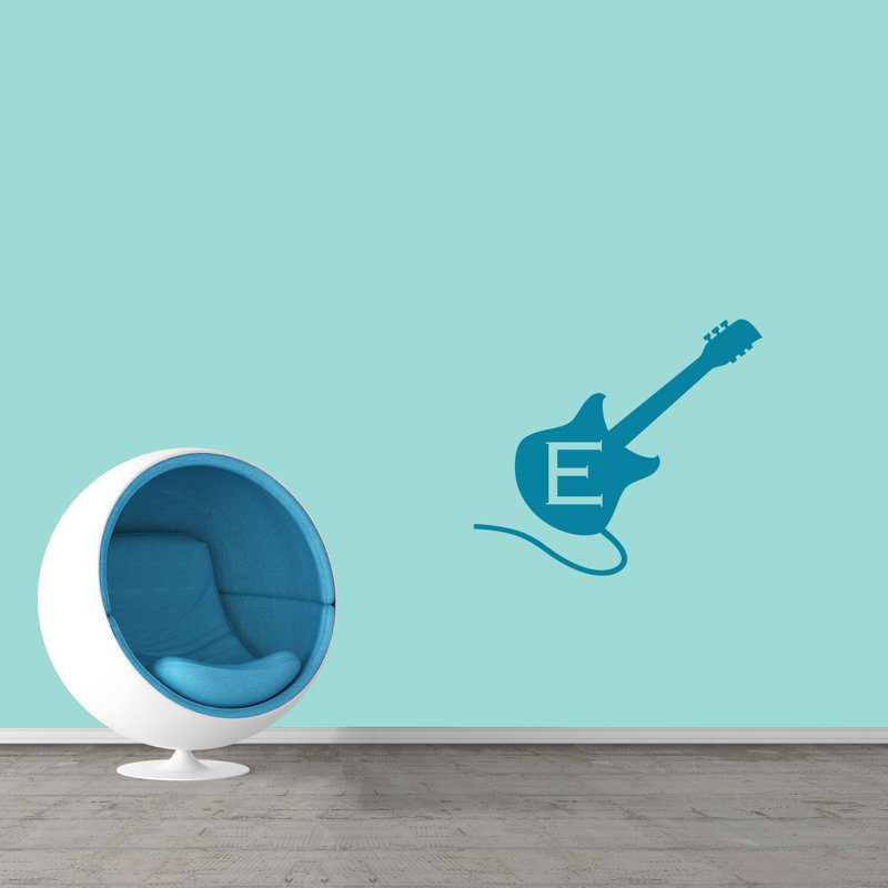 Adhésif décoratif guitare personnalisée, Oui, Bleu sarcelle