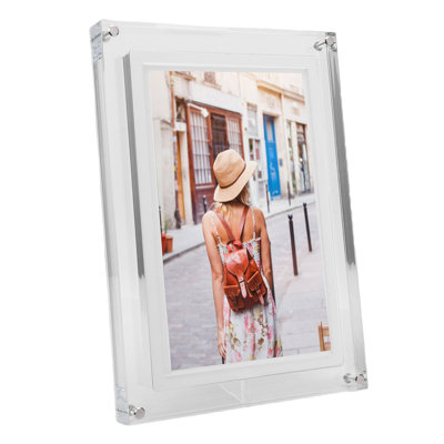 WiFi Digital Picture Frame 10.1 Inch Touch Screen Acrylic 1280x800 Smart Cloud Electronic Photo with 32GB Storage for Android