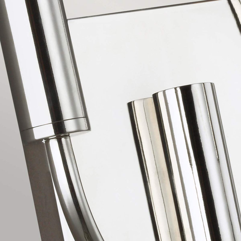 Reign Armed Sconce, Polished Nickel