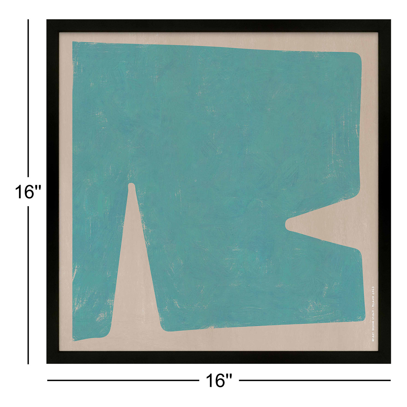 Sculpted Pastel 3 by Romina Gadler, 16" H x 16" W, Black Paper Framed