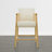 Upholstered Counter Stools with Hand-Woven Rope Arms-773685074