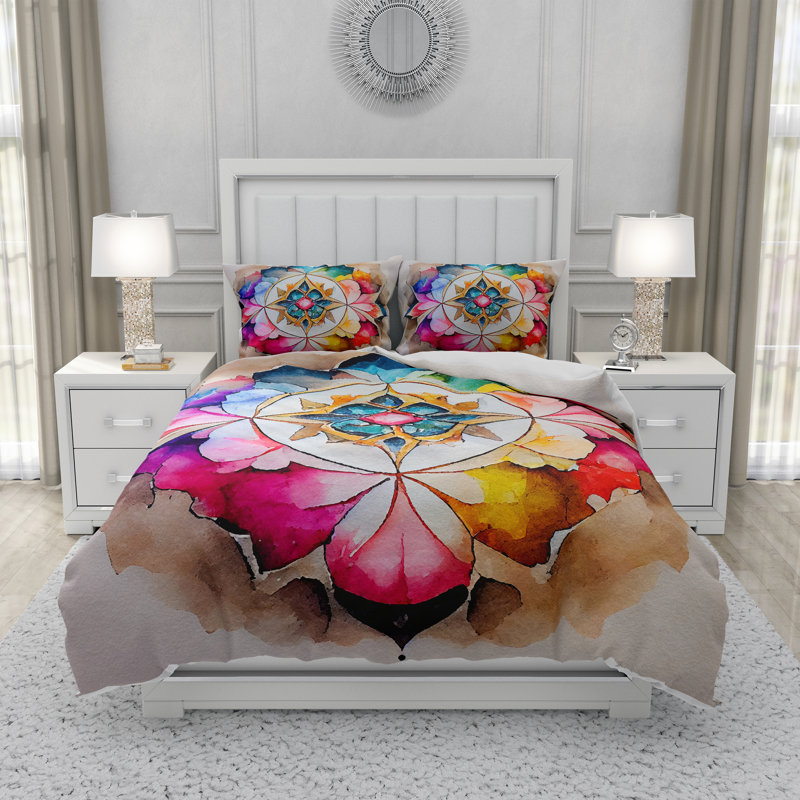 Abstract Duvet Cover, King Duvet Cover + 2 King Shams