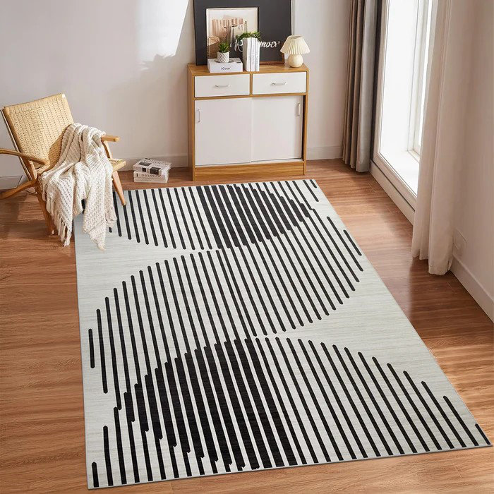 Dereece Printed Rug, Rectangle 40 x 60 cm