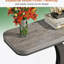Console compacte, table de vestibule de style industriel moderne, canapé robuste avec finition rustique