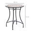 Round Metal Outdoor Side Table , 60cm cm W cm D