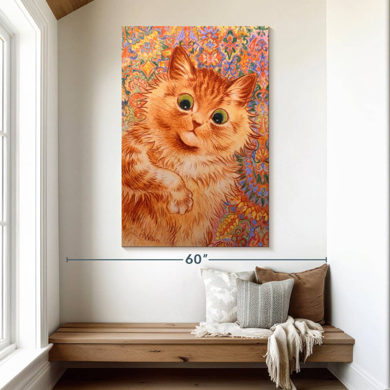 Chat roux 1931, H 51 po x l 34 po