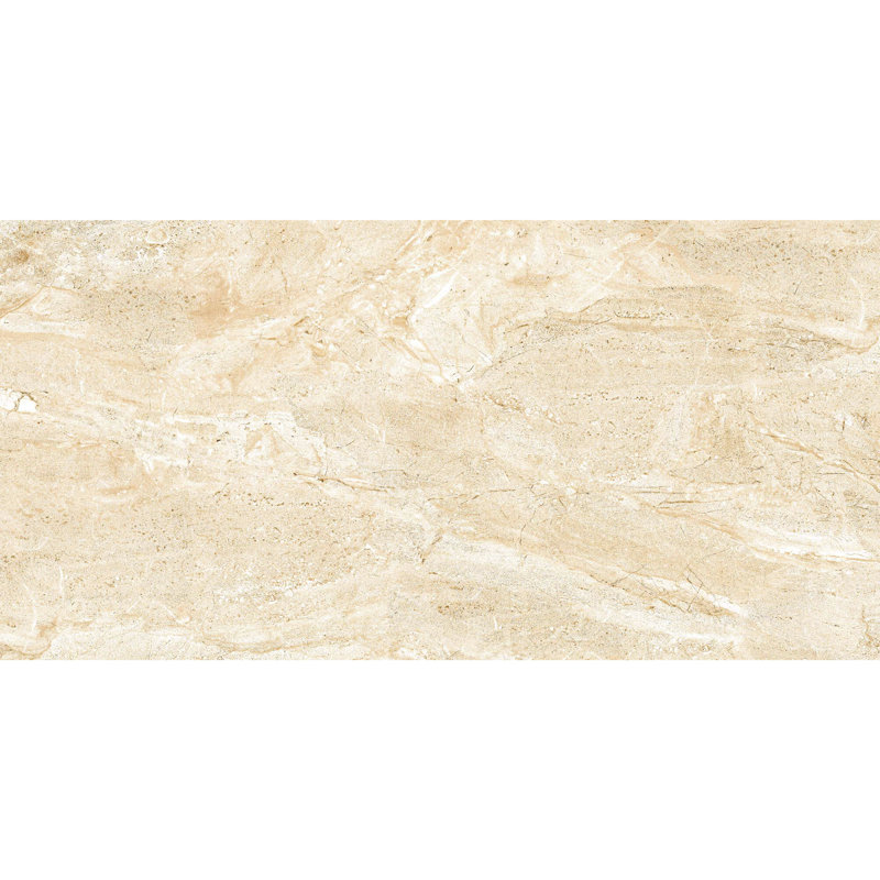 Tuile de champ en porcelaine 12" x 24" calacatta Thin Porcelain, Beige méditerranéen