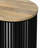 Demy Solid Wood Drum End Table-1560475421-1560475411