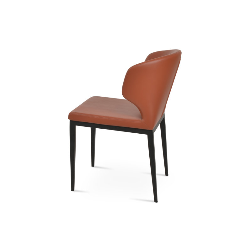 Amed Mw Side Chair, Black, PPM Cinnamon