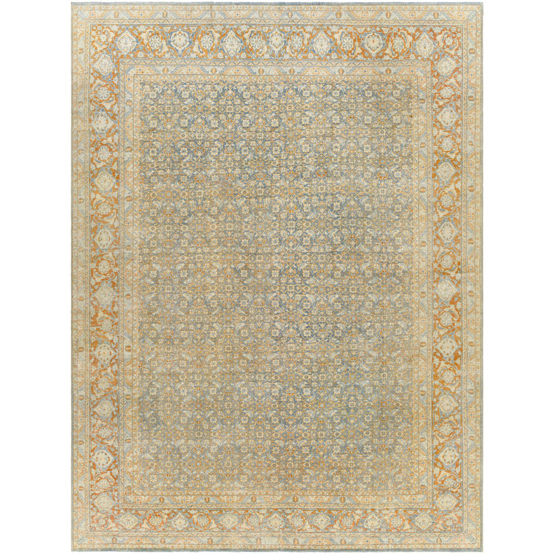 Antique One Of A Kind One-of-a-Kind 8'6" X 11'3" Hand Knotted Area Rug