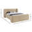 Modena Jadeth Chenille Fabric Bed-538958232-538958245