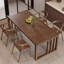Table de salle à manger moderne et simple en bois massif-451625185