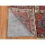 Tapis rouge en laine unique de style années 1900 de 12 pi 3 po x 18 pi 6 po