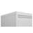 White 4 Drawer Vertical Lockable Metal File Cabinet, Home Office Narrow Storage for A4, Legal & Letter Files