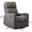 Fauteuil inclinable ergonomique manuel Daxxton de 29,5 po de largeur