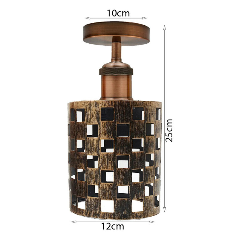 Leota Semi Flush Mount, Brushed Silver, Satin Nickel