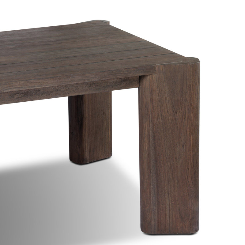 Soho Outdoor Dining Table-106"-Stained Saddle Brown