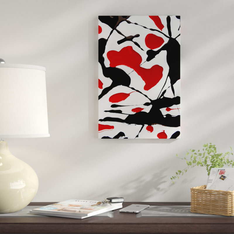 «Blood in», reproduction d'impression sur toile, H 60 po x l 40po x P 1,5 po, Toile tendue, Pas de tapis