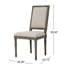 Chaise en tissu
