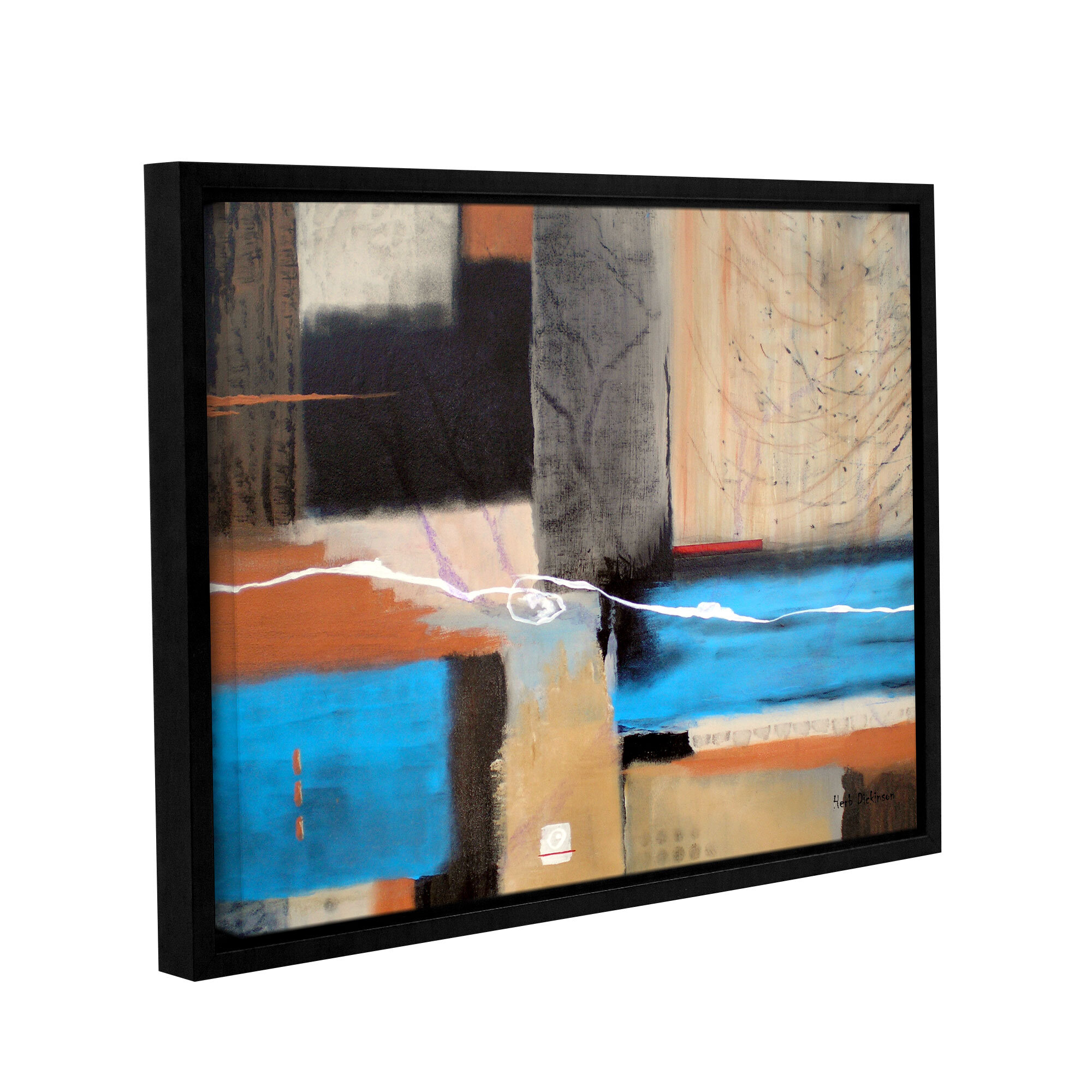 Weaving Framed On Canvas Painting