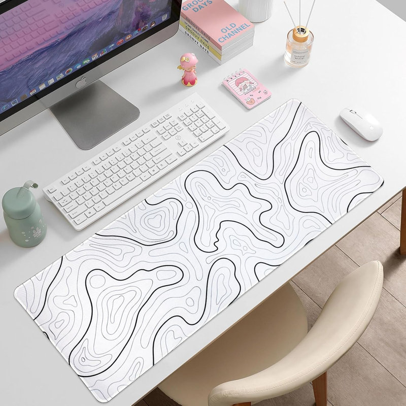 Tapis de bureau 31,5 po x 11,8 po - Tapis de souris de jeu ultra-lisse avec base antidérapante