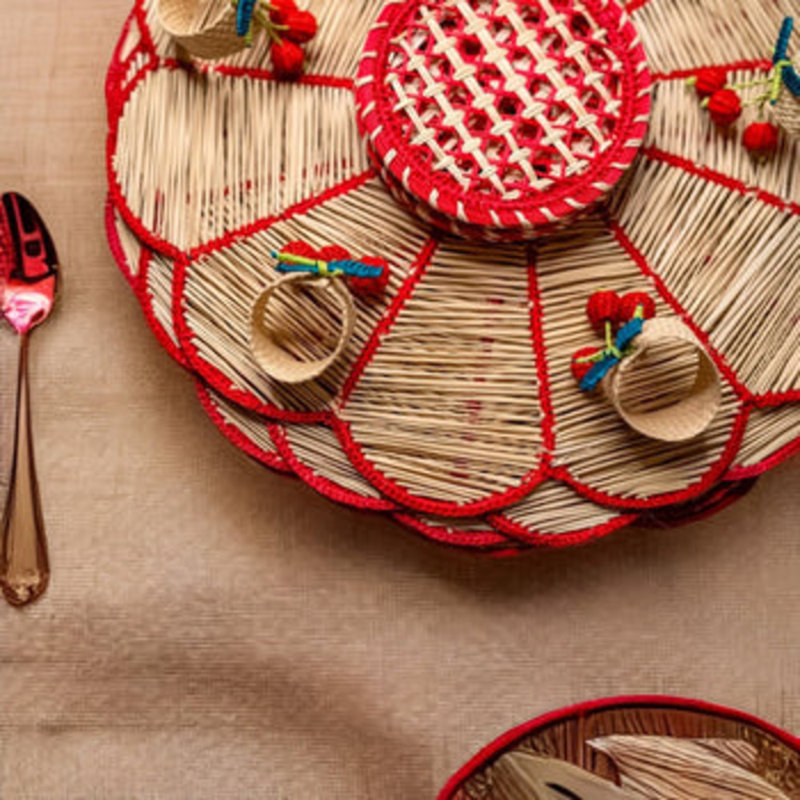 Plastic / Acrylic No Pattern Round Placemat