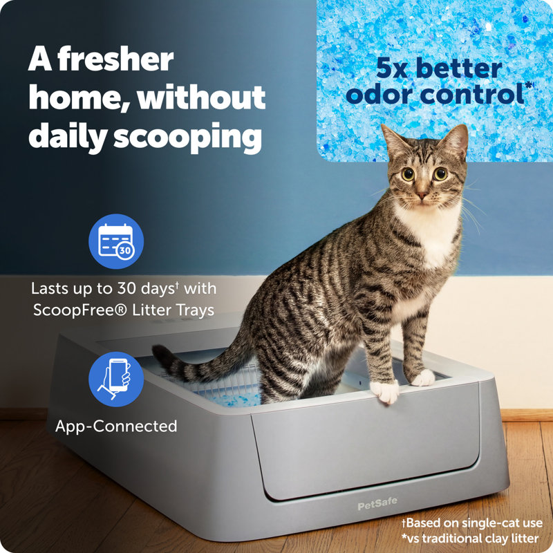 ScoopFree® Crystal Smart Self-Cleaning Litter Box