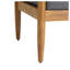 Fauteuil club d'extérieur Gavin avec structure en bois d'acacia et coussins résistants à l'eau - Gris foncé