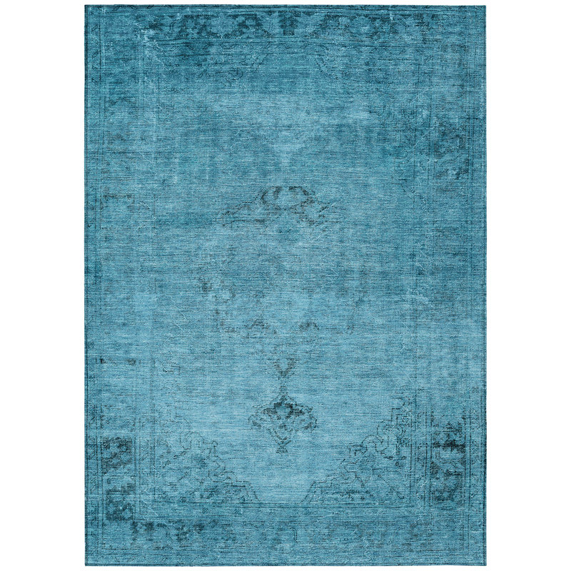 Nayelin Washable Oriental Indoor / Outdoor Rug, Rectangle 8' x 10'