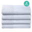 4 Piece Cotton Velour Lace Towel Set